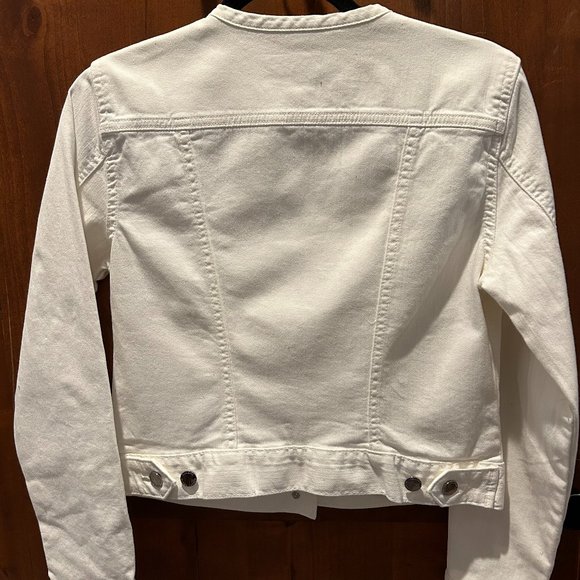 Ralph Lauren Classic White Denim Jean Jacket Coat S - Picture 3 of 7